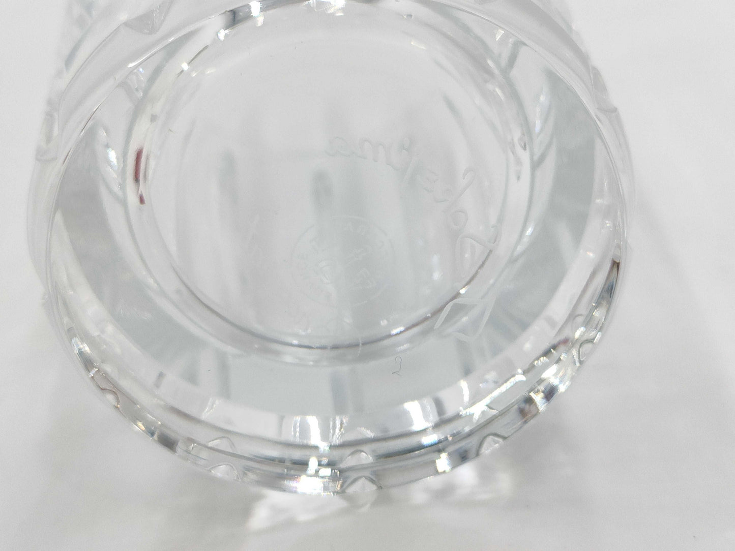 Baccarat Tumbler Glass with Initials