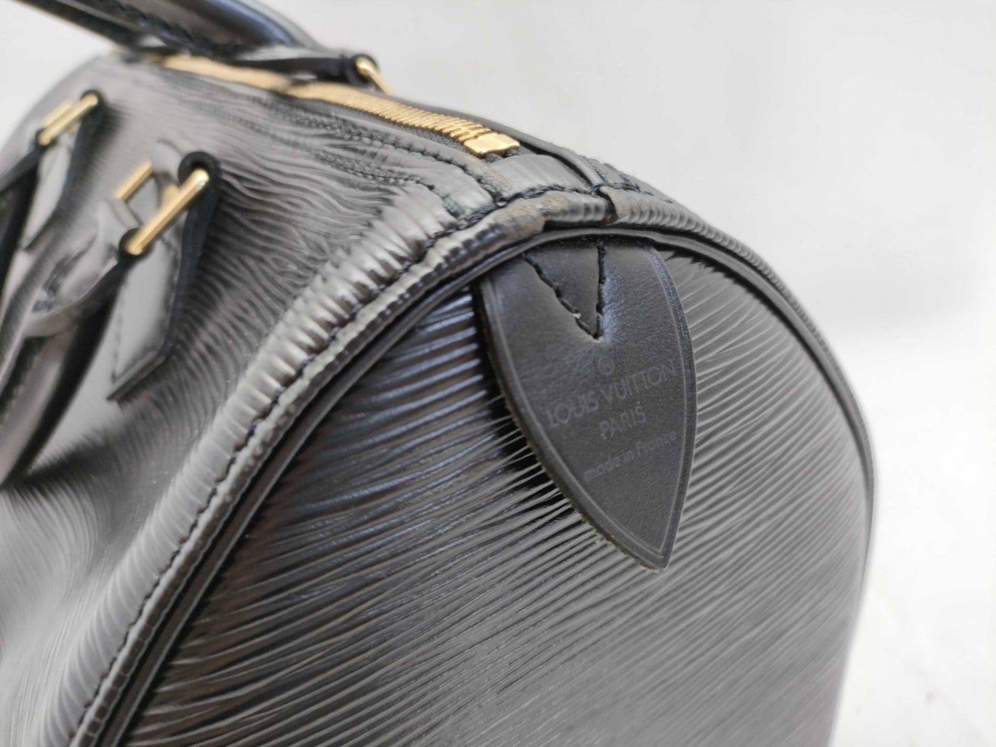 LOUIS VUITTON Epi Speedy 30 Boston Bag M59022 VI0915 Black