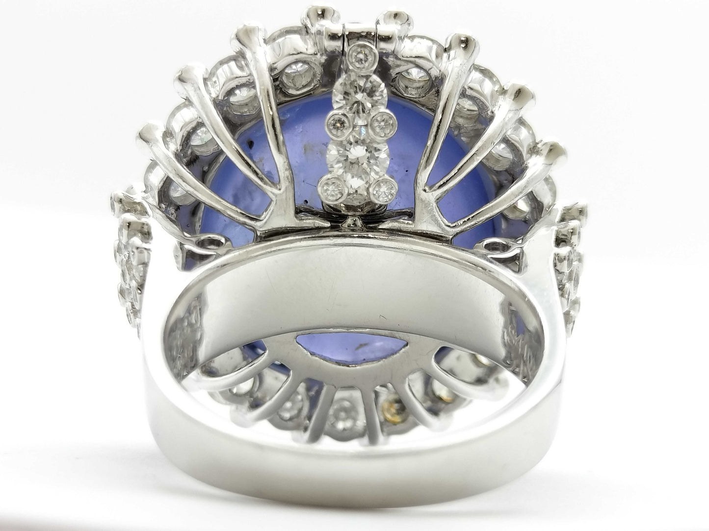 Stainless steel 41.09ct D3.32ct PT900 27.9g ring