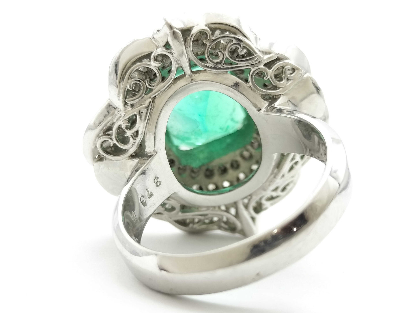 E3.73ct D2.07ct PT900 19.9g Ring