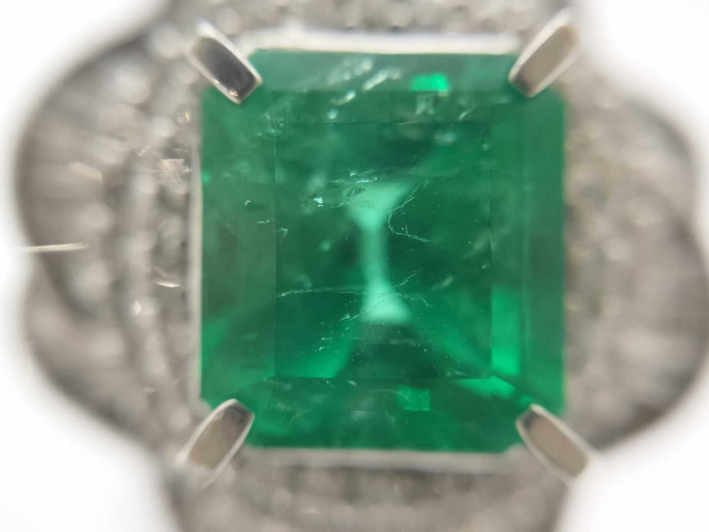 E3.73ct D2.07ct PT900 19.9g Ring
