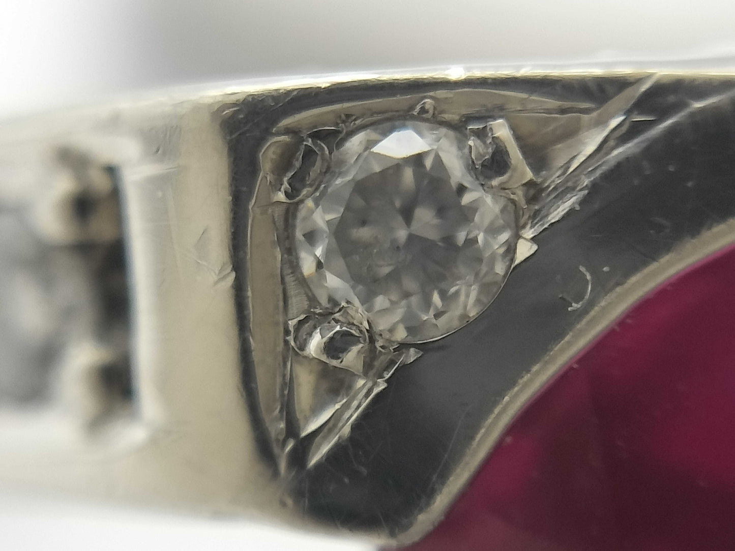 R2.28ct D0.24ct PT900 9.1g Ring