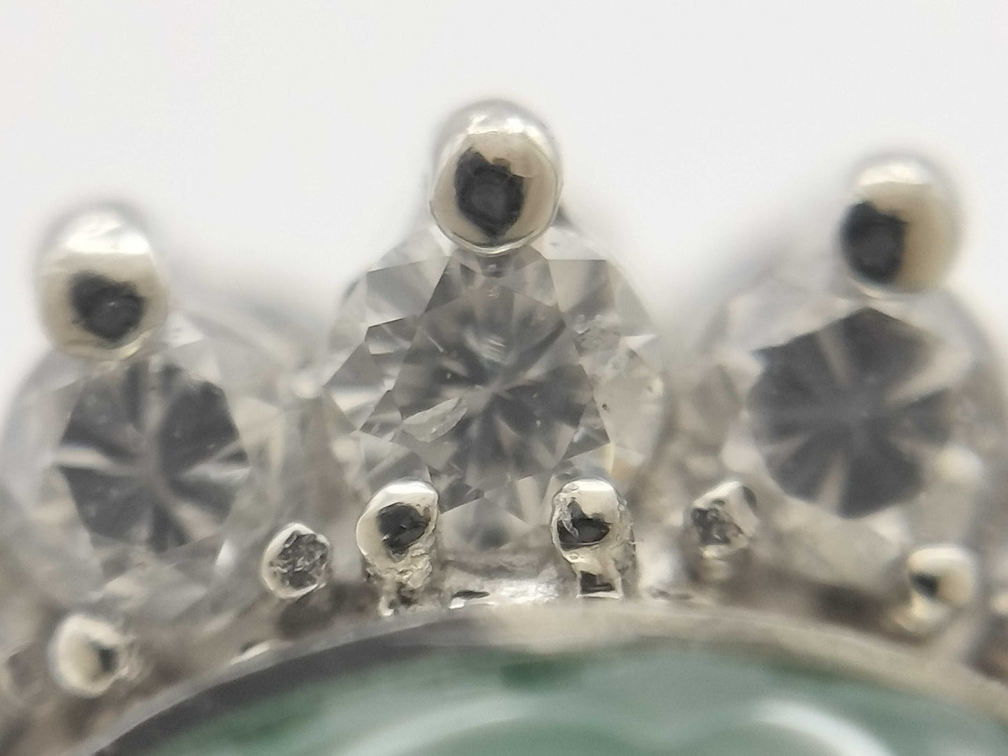 Jadeite 4.60ct D0.63ct PT900 10.2g Ring