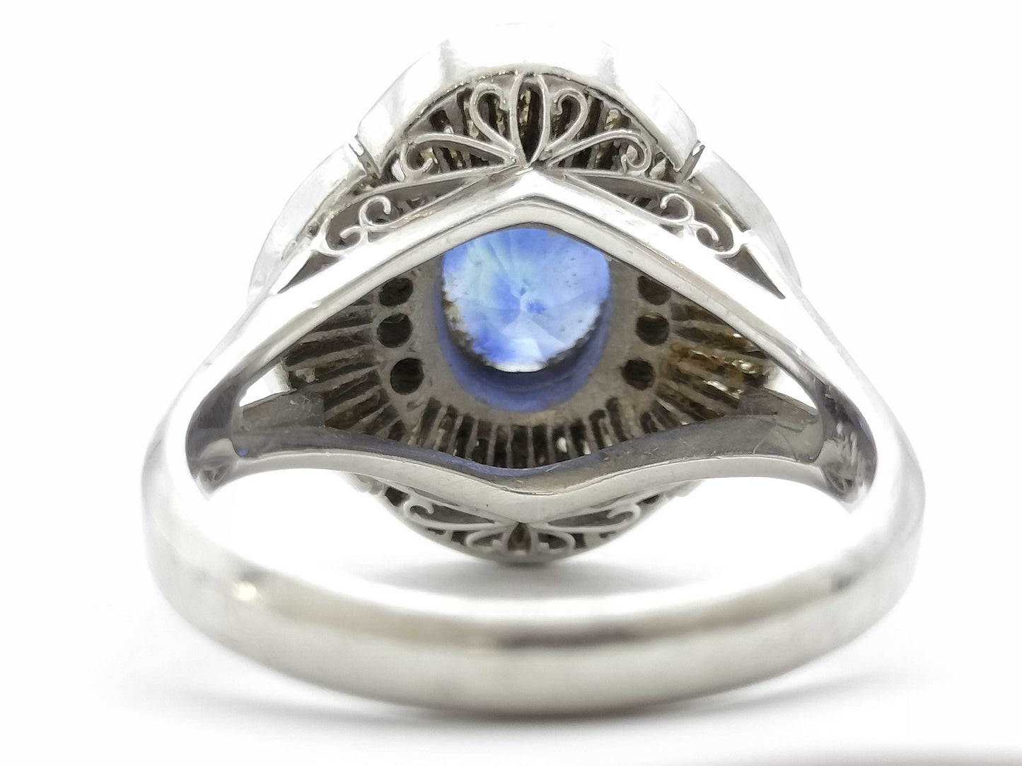S2.18ct D0.96ct PT900 10.0g Ring