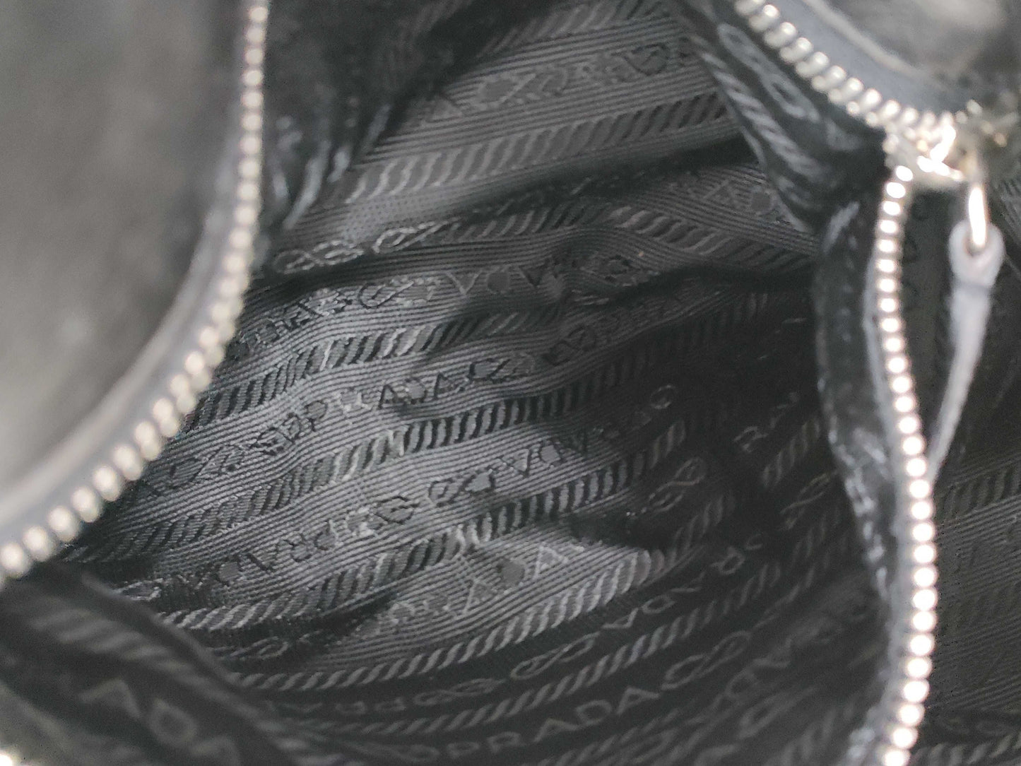 PRADA Prada Tote Bag Leather Triangle Plate Black Tote Bag