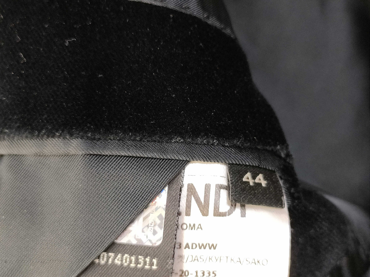 FENDI FENDI Two-tone design jacket with different materials and a blazer jacket