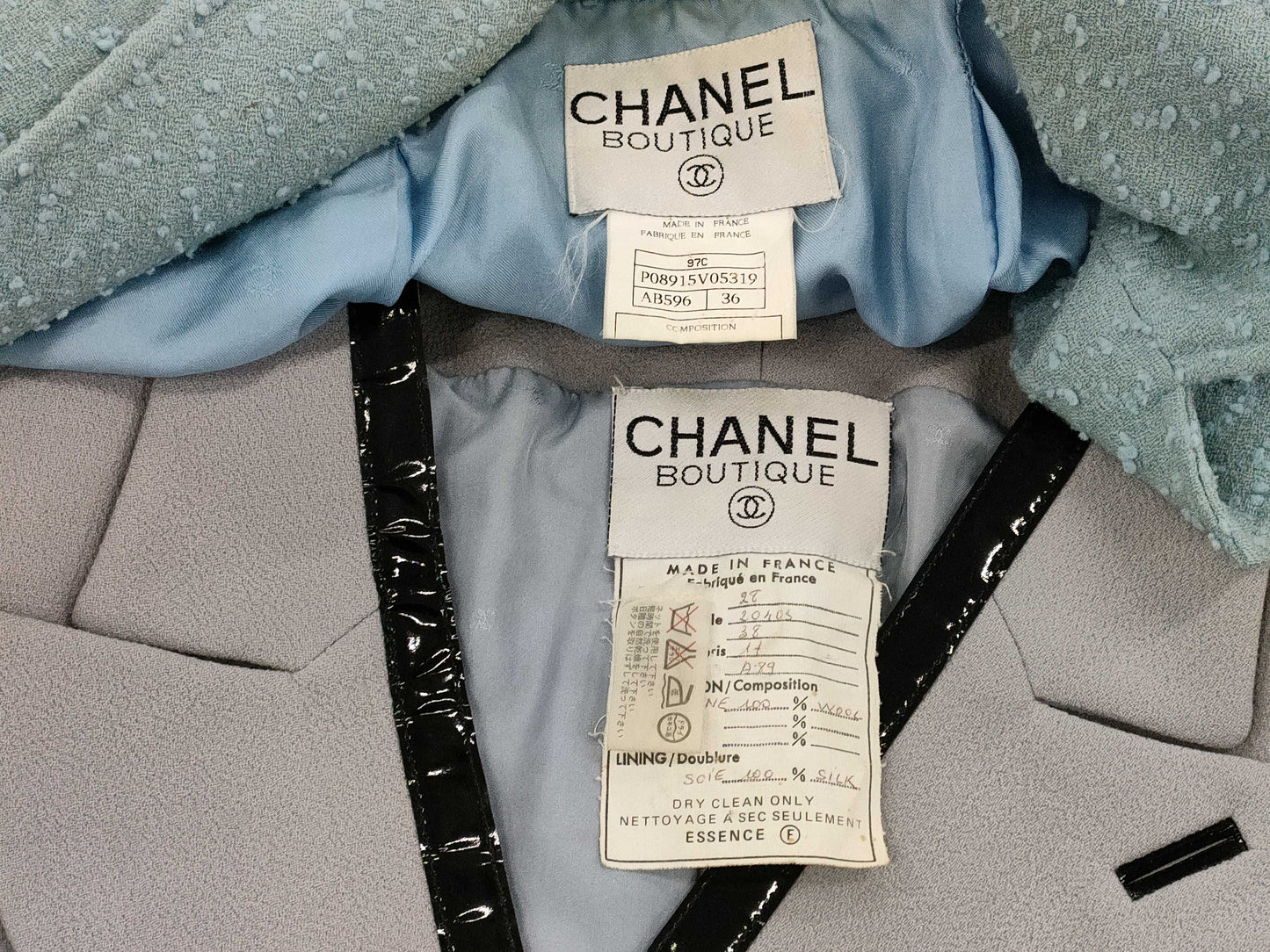 CHANEL CHANEL VINTAGE Tweed Suit Set with hangers Other Apparel