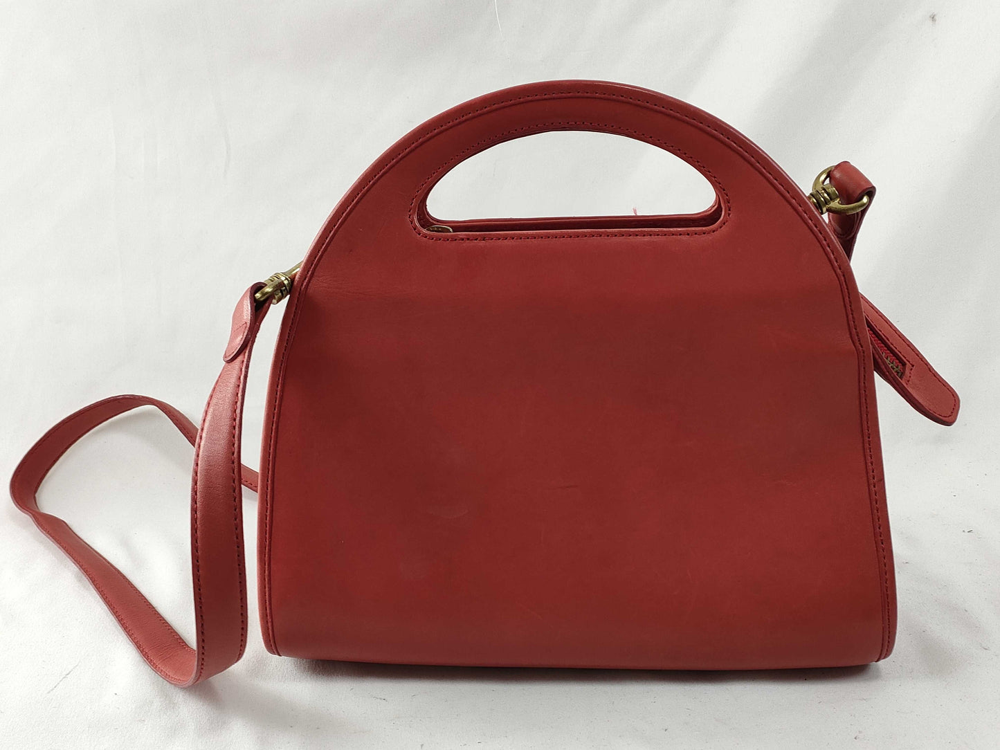 COACH OLD COACH 2-way leather handbag in red