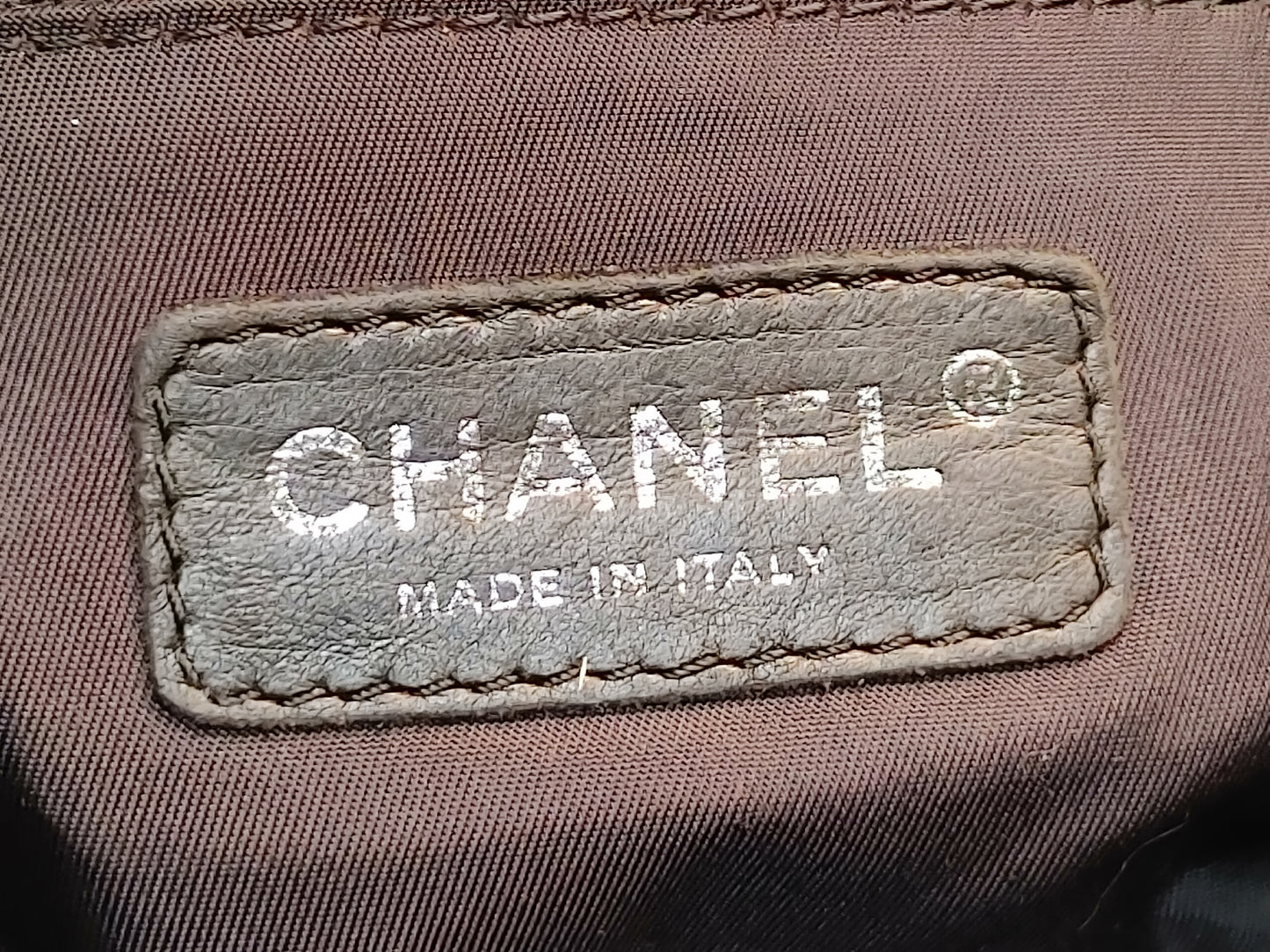 CHANEL Paris-Biarritz Tote Bag with Pouch and Sticker, 12730900, Coated Canvas, Black, with Coco Charm