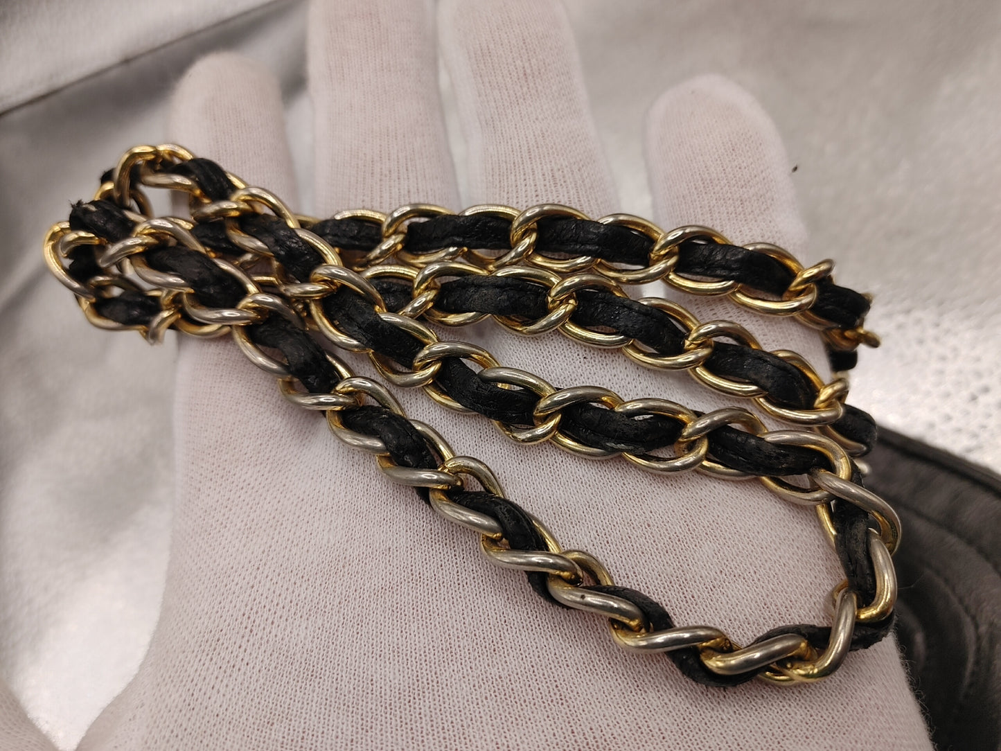 CHANEL Coco Mark Chain Shoulder Bag with Seal 0664398 Lambskin Black Shoulder Bag