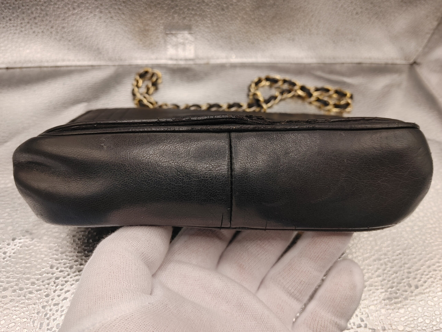 CHANEL Coco Mark Chain Shoulder Bag with Seal 0664398 Lambskin Black Shoulder Bag