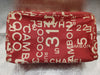 CHANEL Bi-Cea Line Cosmetic Pouch with Seal 7482161 Canvas Red Pouch