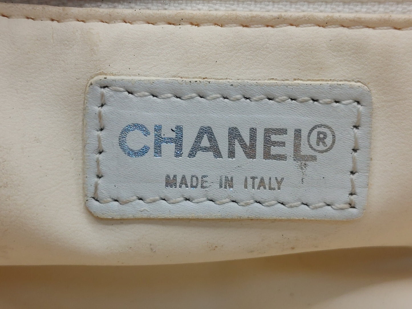 CHANEL Bi-Cea Line Cosmetic Pouch with Seal 7482161 Canvas Red Pouch