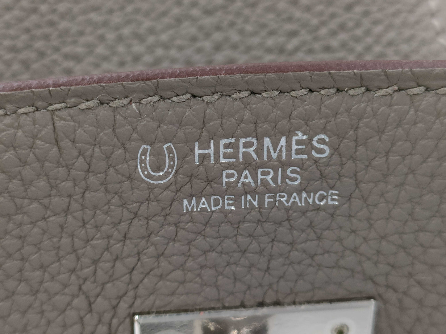 HERMES Birkin 30 Grease Asphalt, Silver Hardware, SP Order, Y Stamp, Unused, Two-Tone Handbag