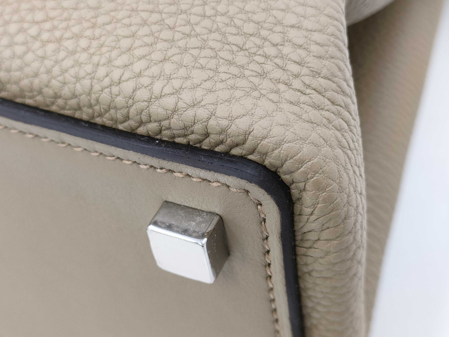 CHANEL Hermès Medor Handbag Togo/Swift W Stamp Handbag
