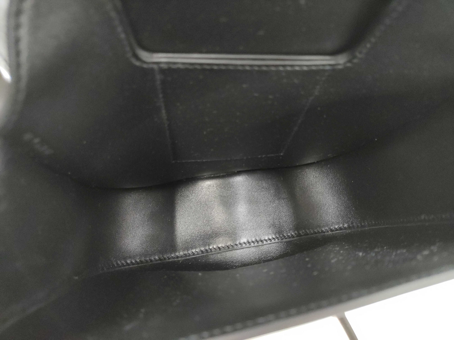 HERMES Della Cavalle Black Shoulder Bag with Stamped Z, Silver Hardware