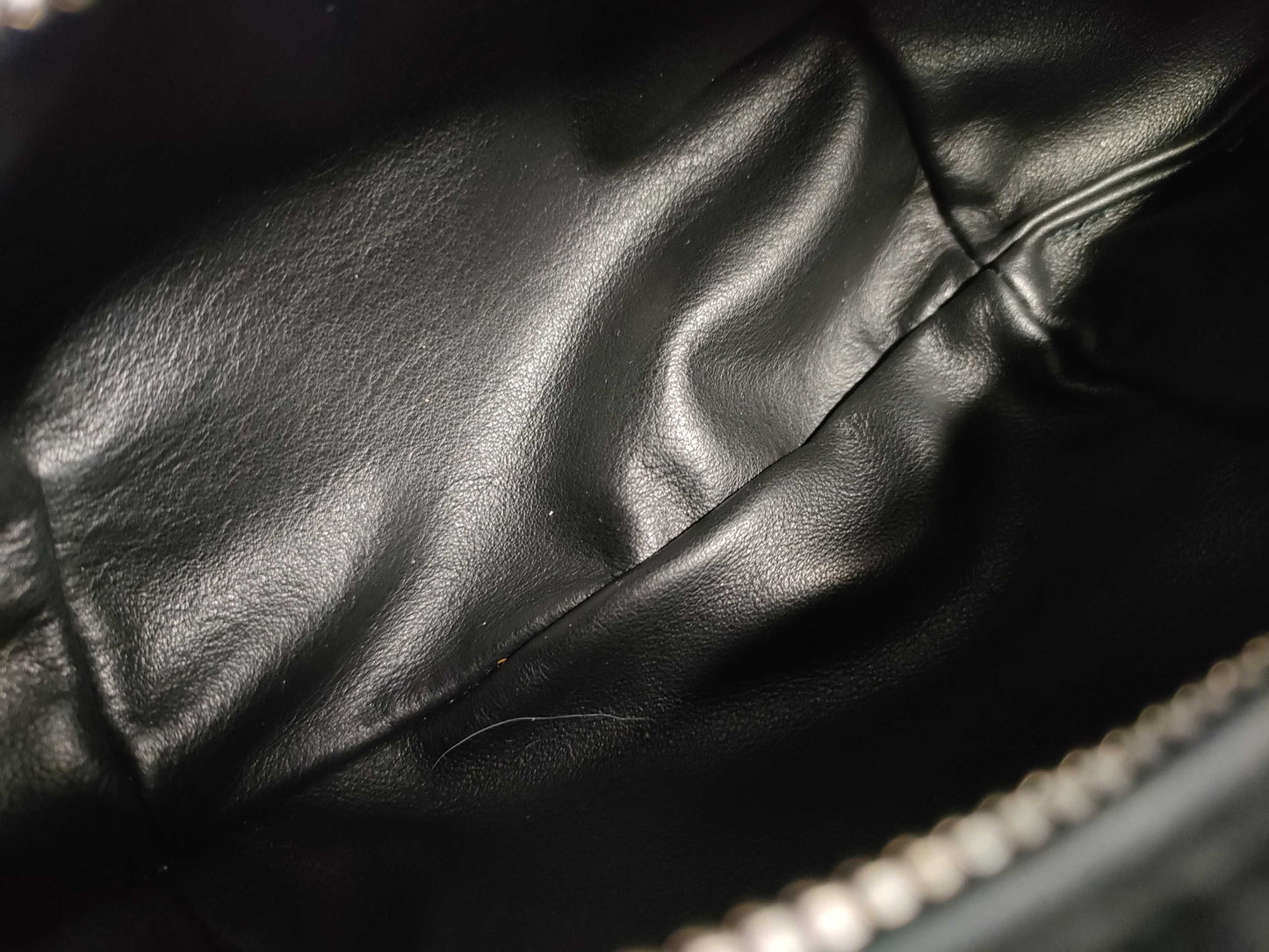 BOTTEGA VENETA Intrecciato Bottega Veneta JODIE Mini Handbag in Black with Silver Hardware