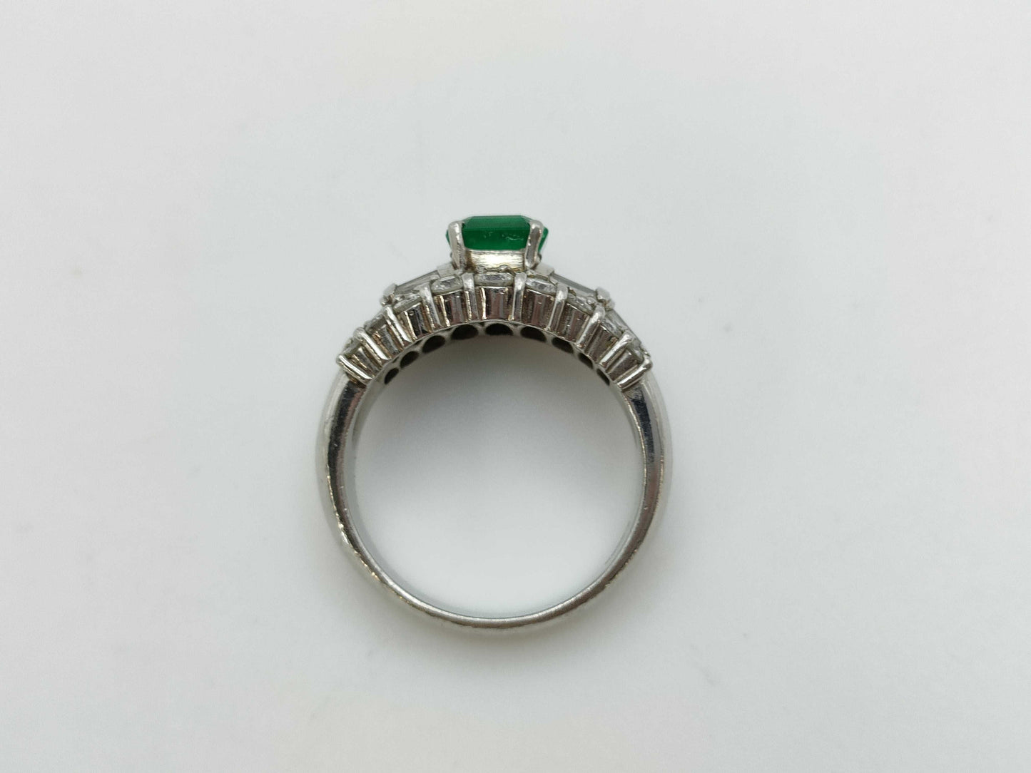 E1.28ct D1.39ct Pt900 10.6g Ring