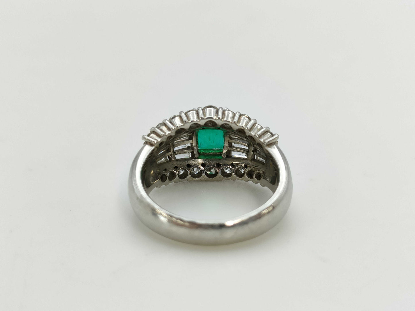 E1.28ct D1.39ct Pt900 10.6g Ring
