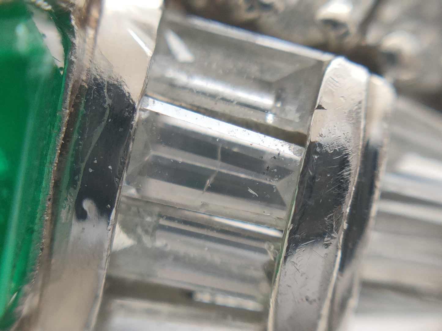 E1.28ct D1.39ct Pt900 10.6g Ring
