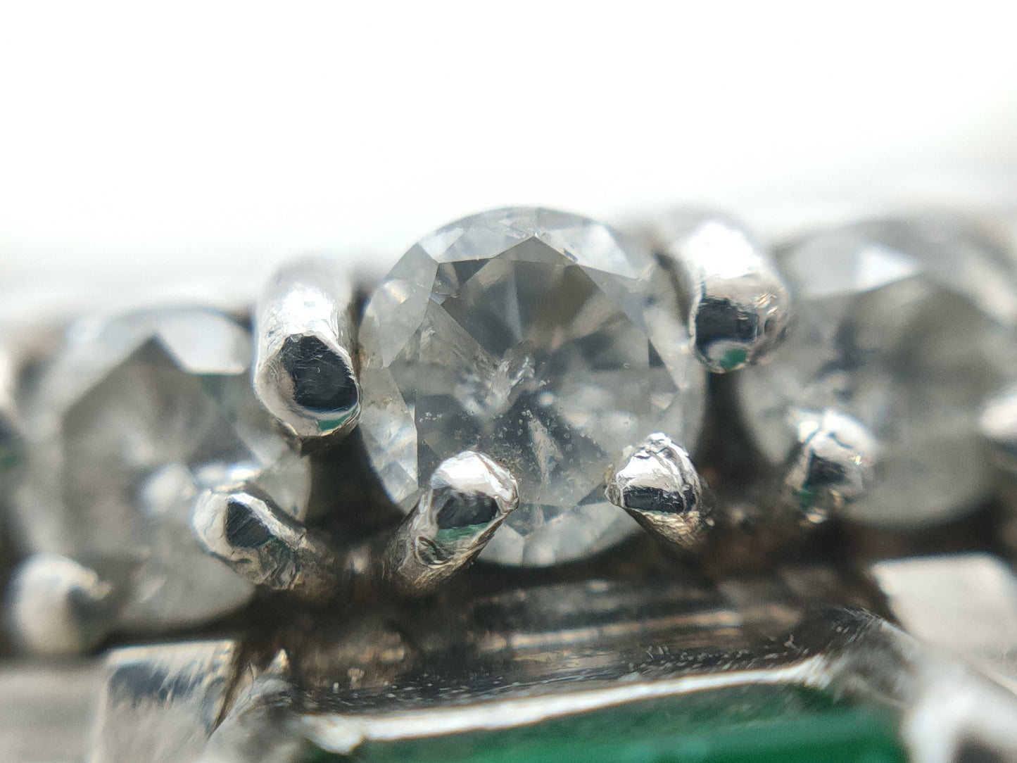 E1.28ct D1.39ct Pt900 10.6g Ring