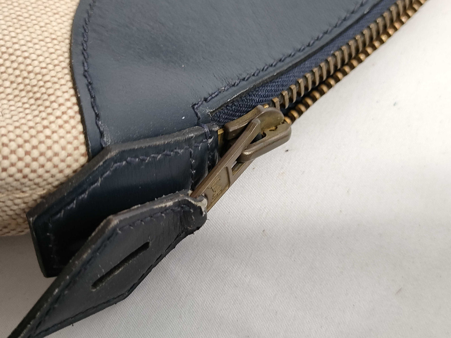 HERMES Bolide 45 handbag with L engraved gold hardware