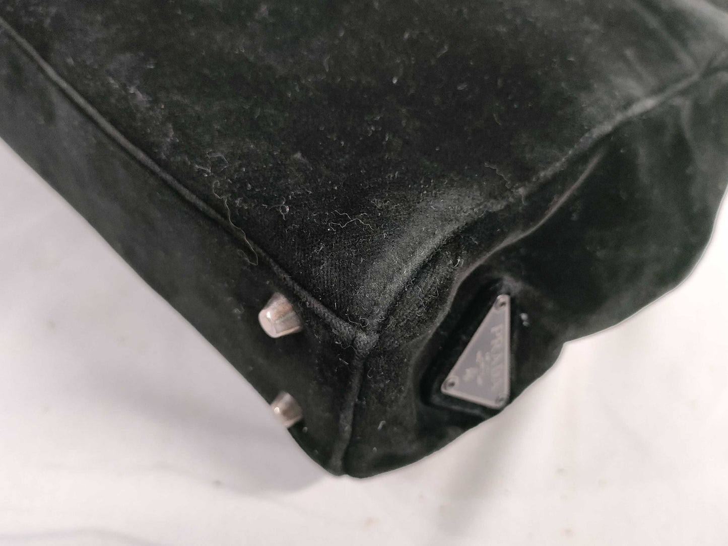 PRADA PRADA Suede Black Tote Bag Tote Bag