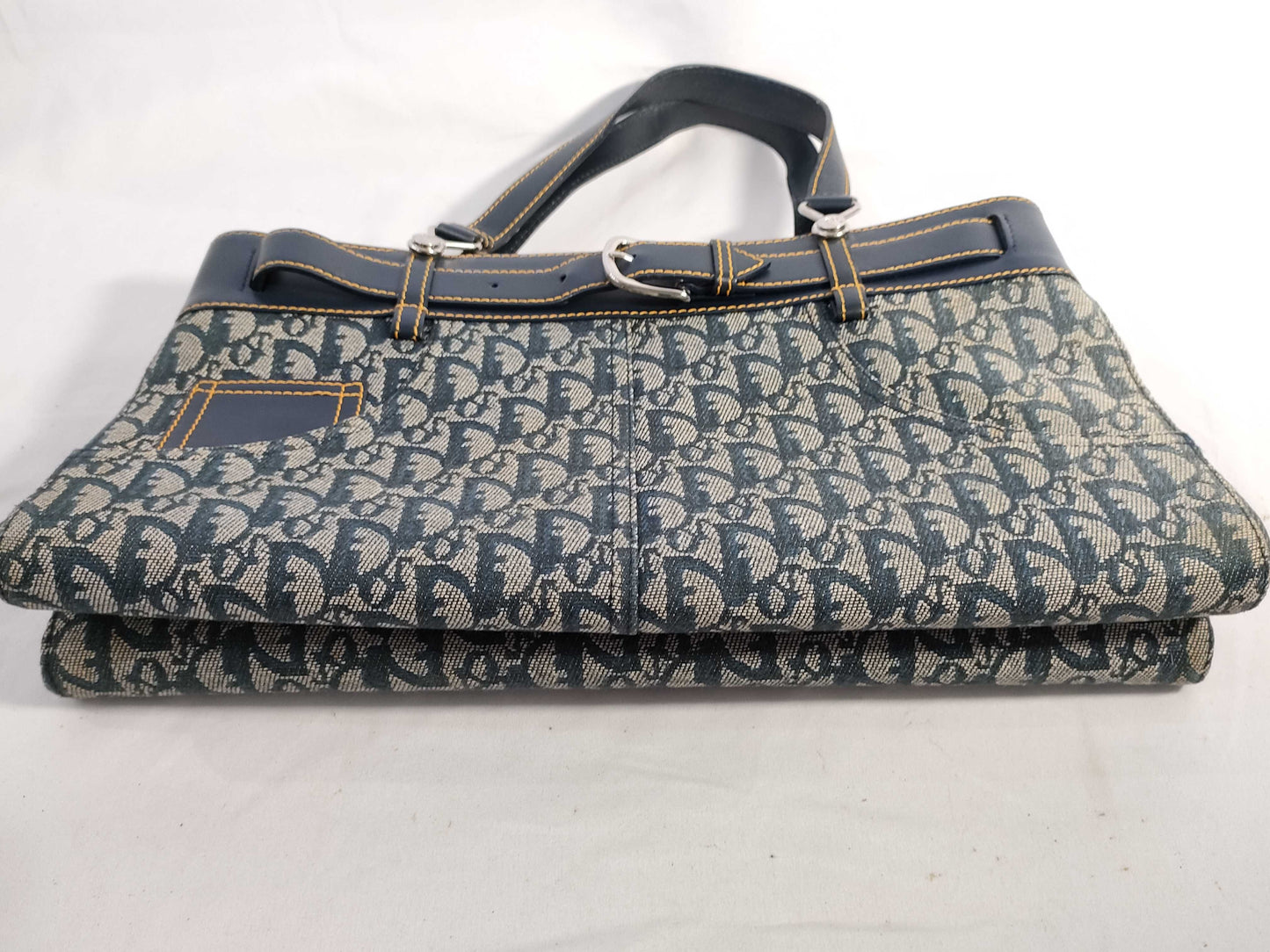 Dior Trotter Belt Motif Canvas and Leather Handbag BM-1001