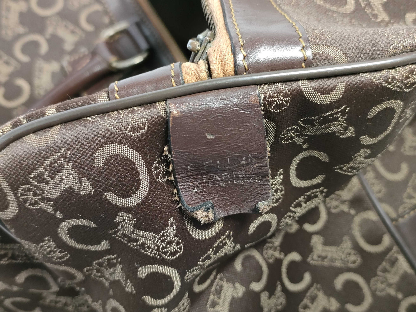 CELINE Canvas Handbag C Macadam Handbag