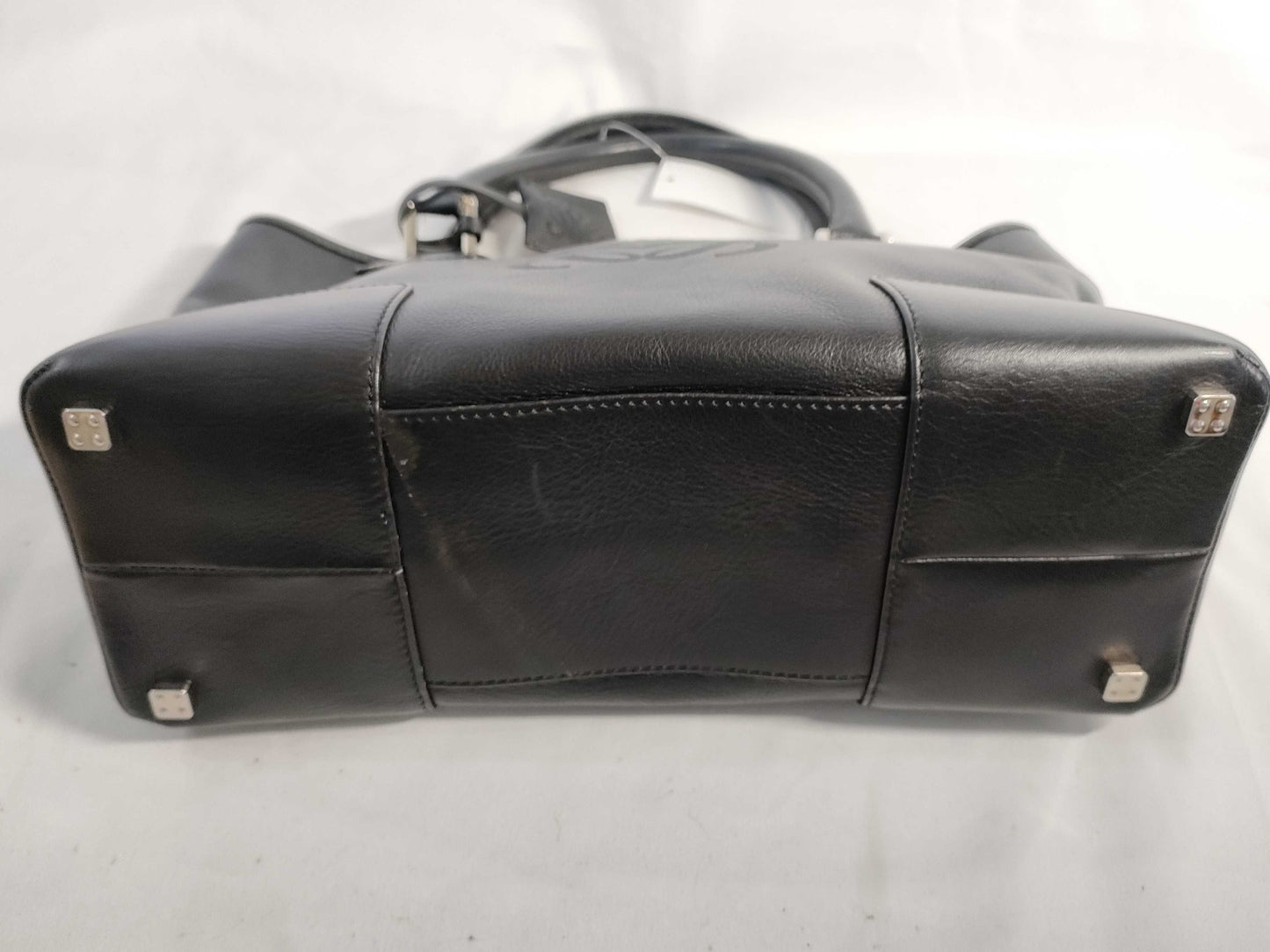 LOEWE Fusta Anagram Handbag Black with Key, Cadena, Cloth Key, and Cloth Bag AB