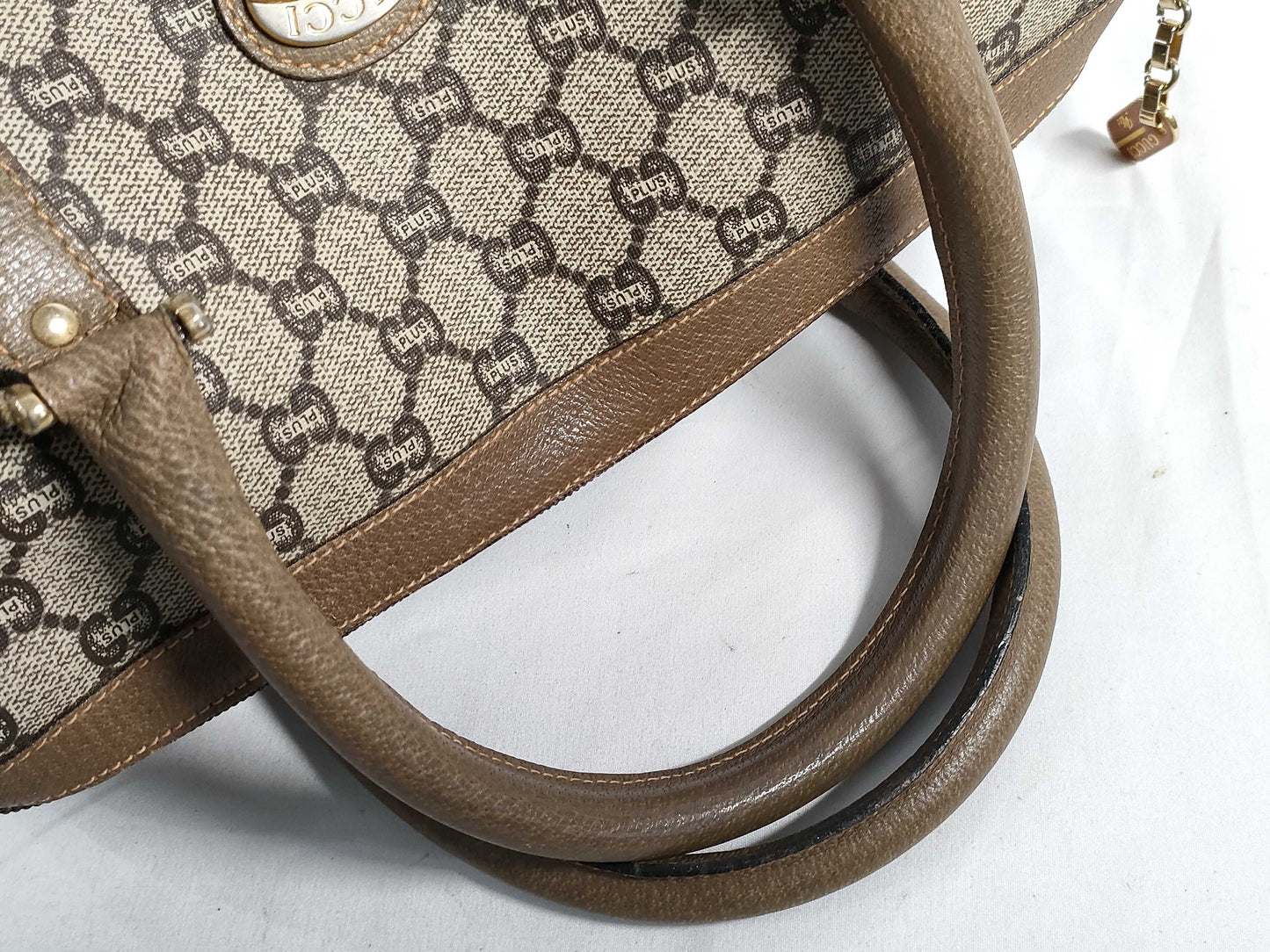 GUCCI GG Supreme PVC Boston Plus Boston Bag