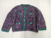 CHANEL Silk Cashmere Coco Mark Cardigan Purple Size 50 Jacket