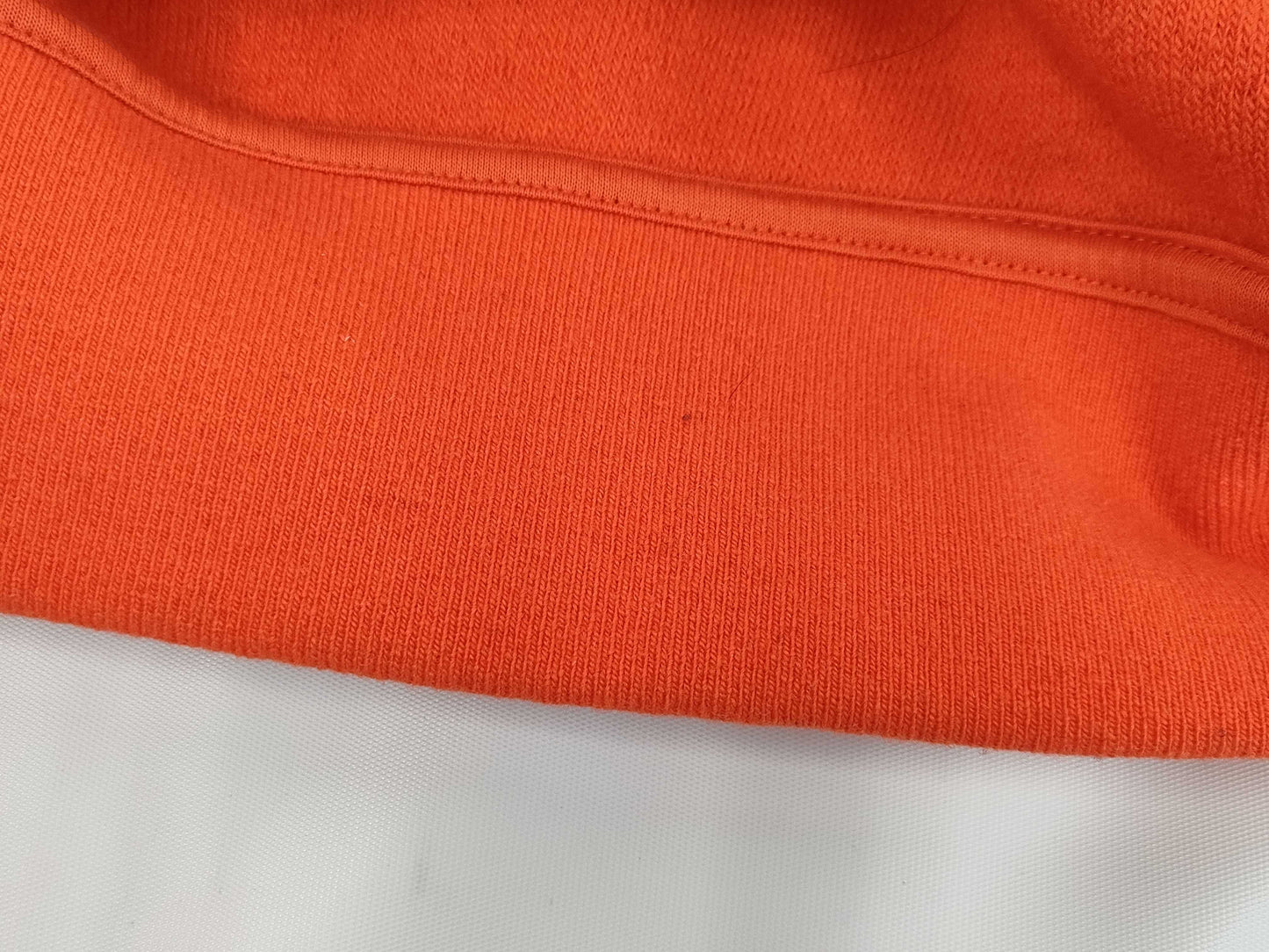 HERMES Trimmed Cashmere and Leather Sweatshirt, Orange, Size M, Tops