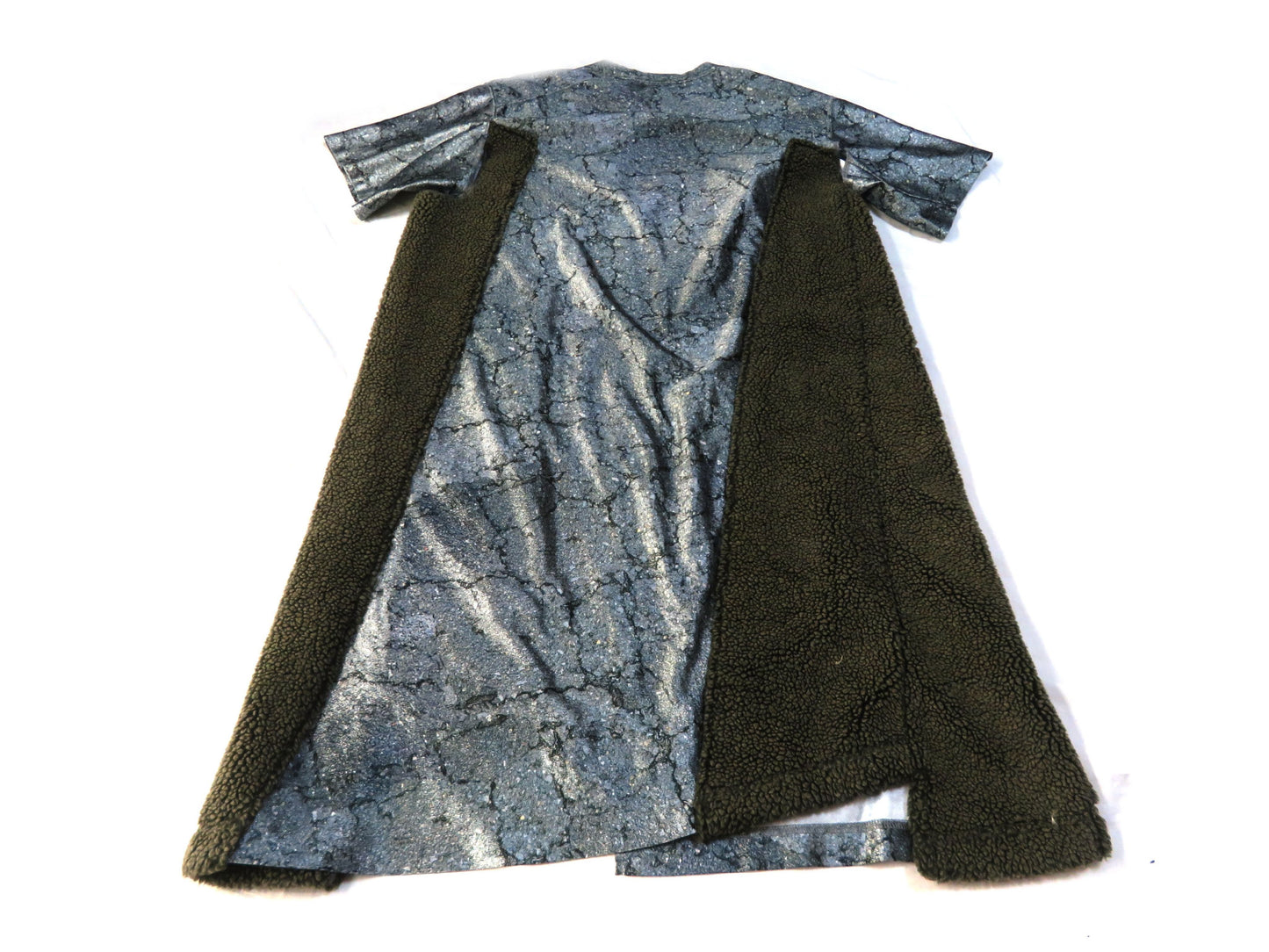 COMME des GARCONS COMME des GARCONS Long Cut and Sewn Top with Boa Fur Trim AD2018 Tops