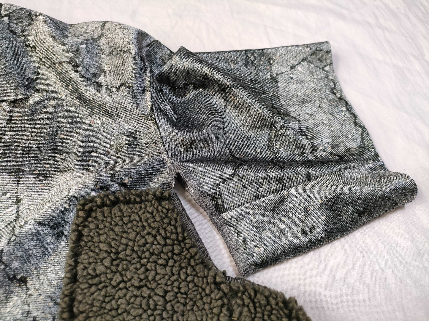 COMME des GARCONS COMME des GARCONS Long Cut and Sewn Top with Boa Fur Trim AD2018 Tops