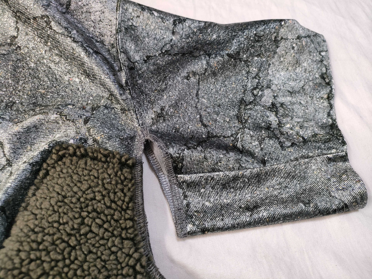 COMME des GARCONS COMME des GARCONS Long Cut and Sewn Top with Boa Fur Trim AD2018 Tops