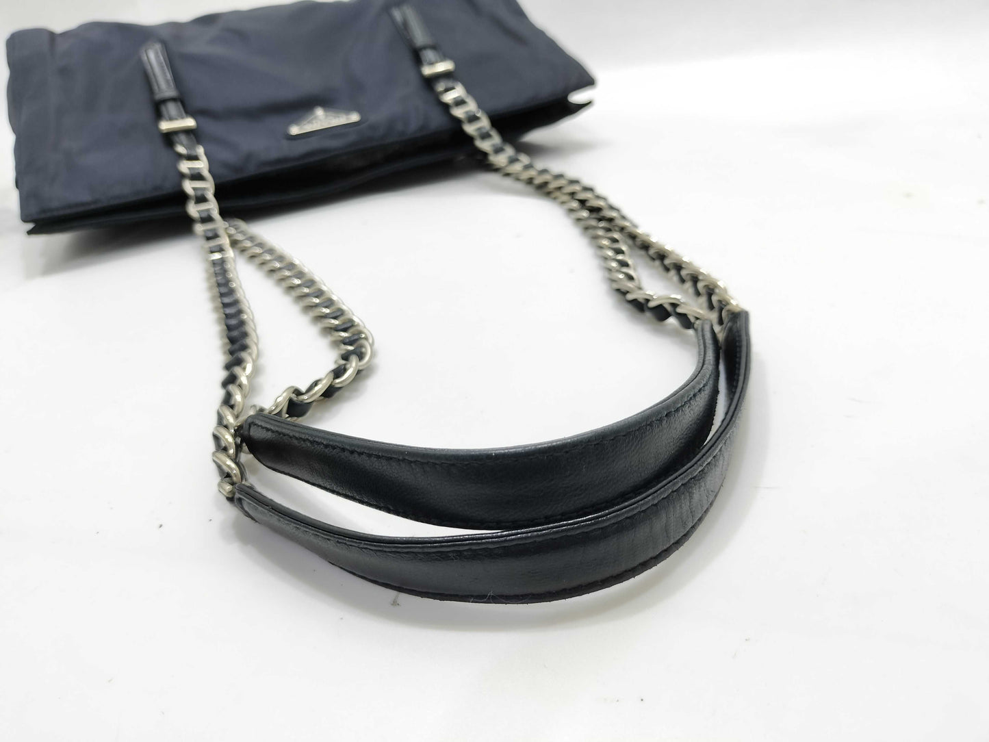PRADA Nylon Chain Shoulder Bag Nylon Shoulder Bag