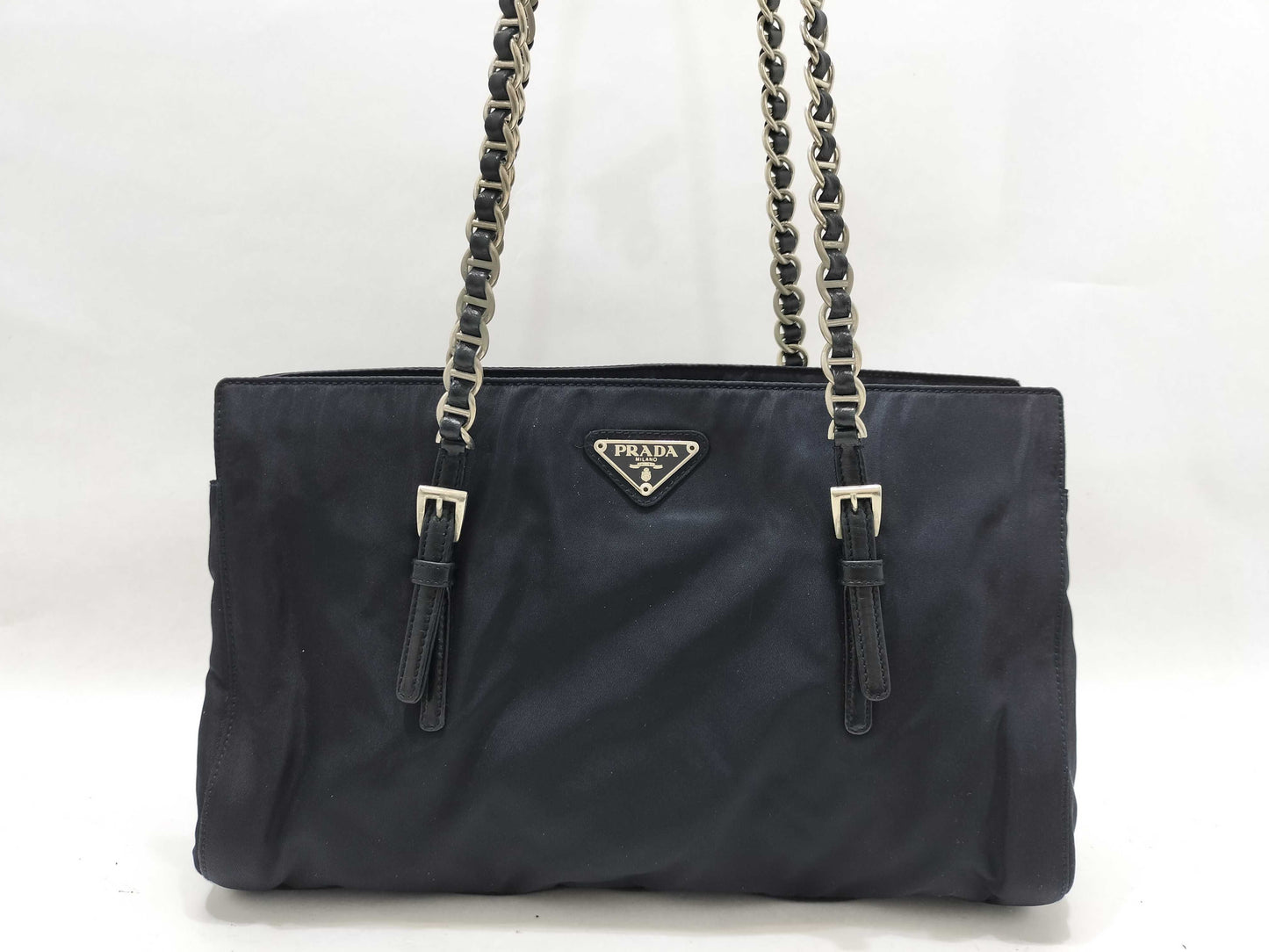 PRADA Nylon Chain Shoulder Bag Nylon Shoulder Bag