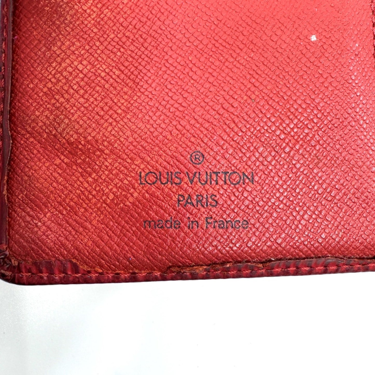 LOUIS VUITTON Epi Long Wallet Red Wallet