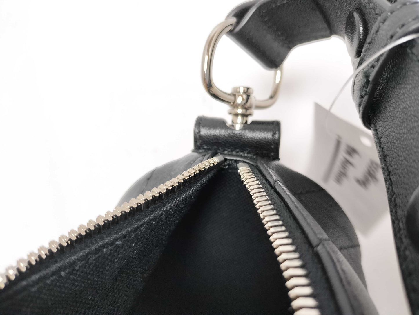 Unused GUCCI Blondie 760170 GG Charm Hand Leather Black Shoulder Bag