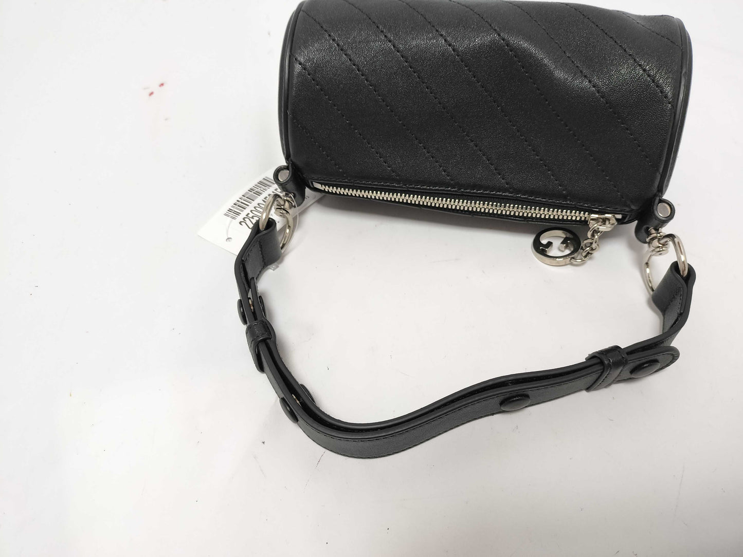 Unused GUCCI Blondie 760170 GG Charm Hand Leather Black Shoulder Bag