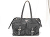 PRADA Nylon Pocket Bag BR3257 Triangle Logo Black Tote Bag