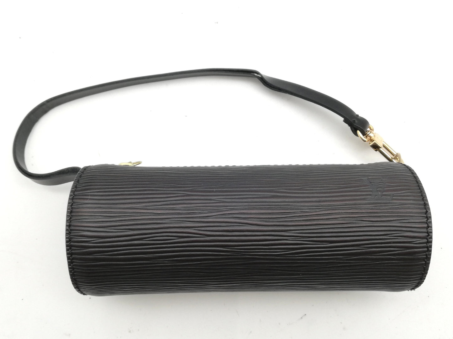 LOUIS VUITTON Epi Soufflot M52222 Noir Handbag with Pouch