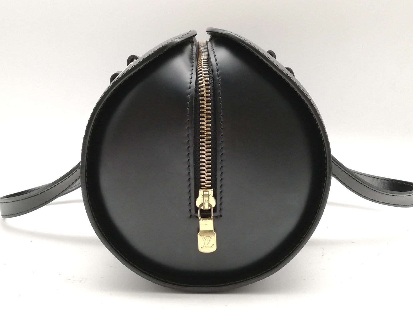 LOUIS VUITTON Epi Soufflot M52222 Noir Handbag with Pouch