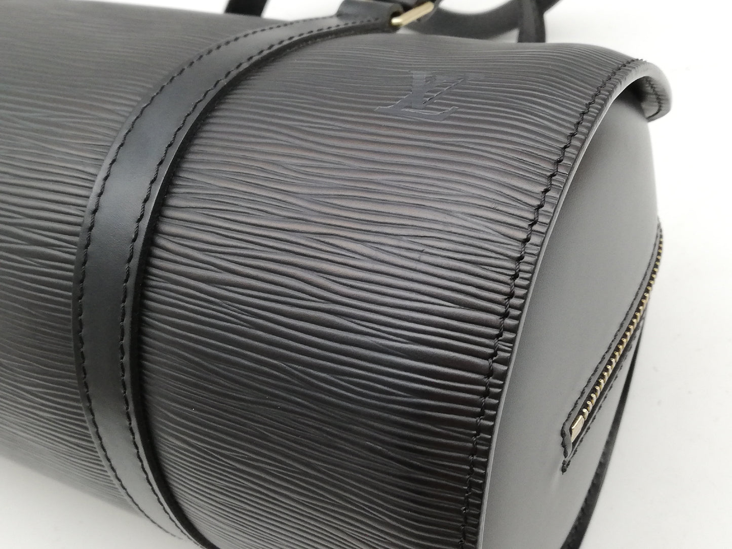 LOUIS VUITTON Epi Soufflot M52222 Noir Handbag with Pouch