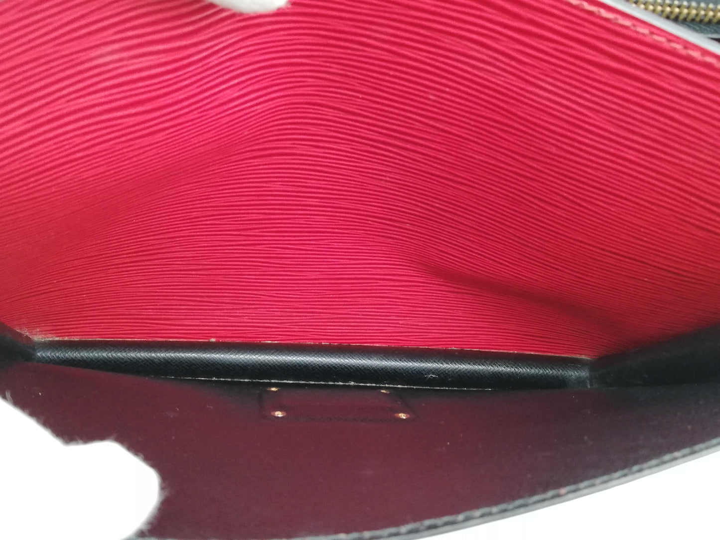 LOUIS VUITTON Epi Monceau M52127 Shoulder Strap with Key, Red Handbag