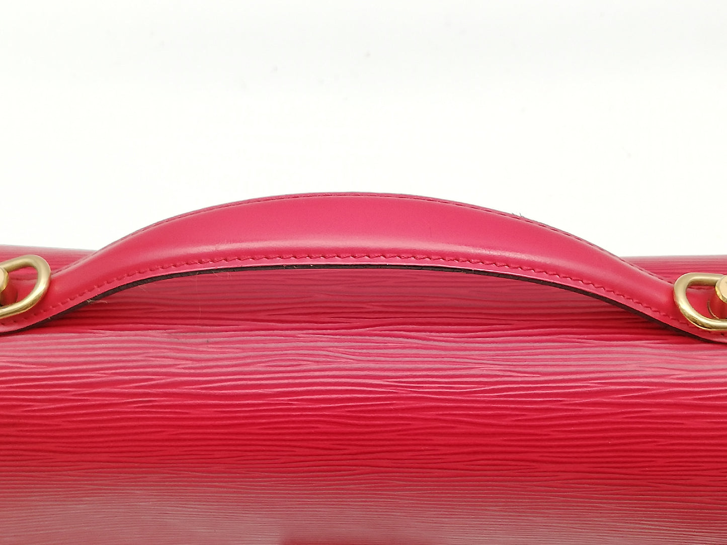 LOUIS VUITTON Epi Monceau M52127 Shoulder Strap with Key, Red Handbag