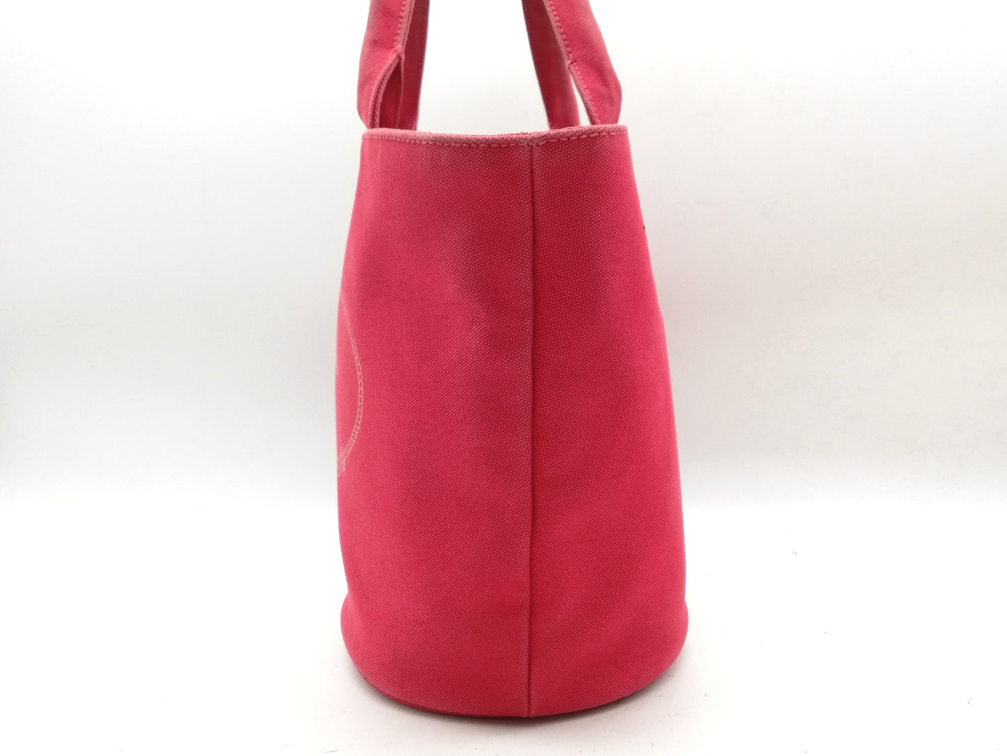 PRADA Canapa Red Shoulder Strap Tote Bag