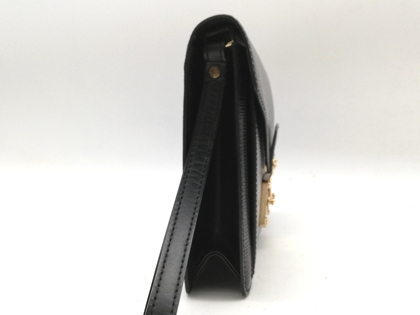 LOUIS VUITTON Epi Serie Dragonne M52612 Noir Second Bag