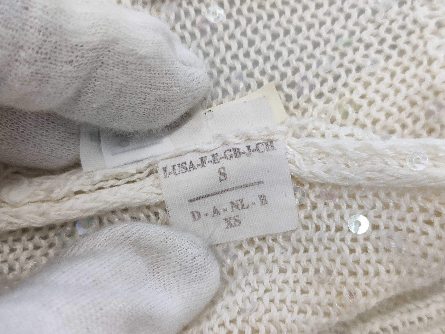 Brunello Cucinelli Long Sequin Cardigan, Size S